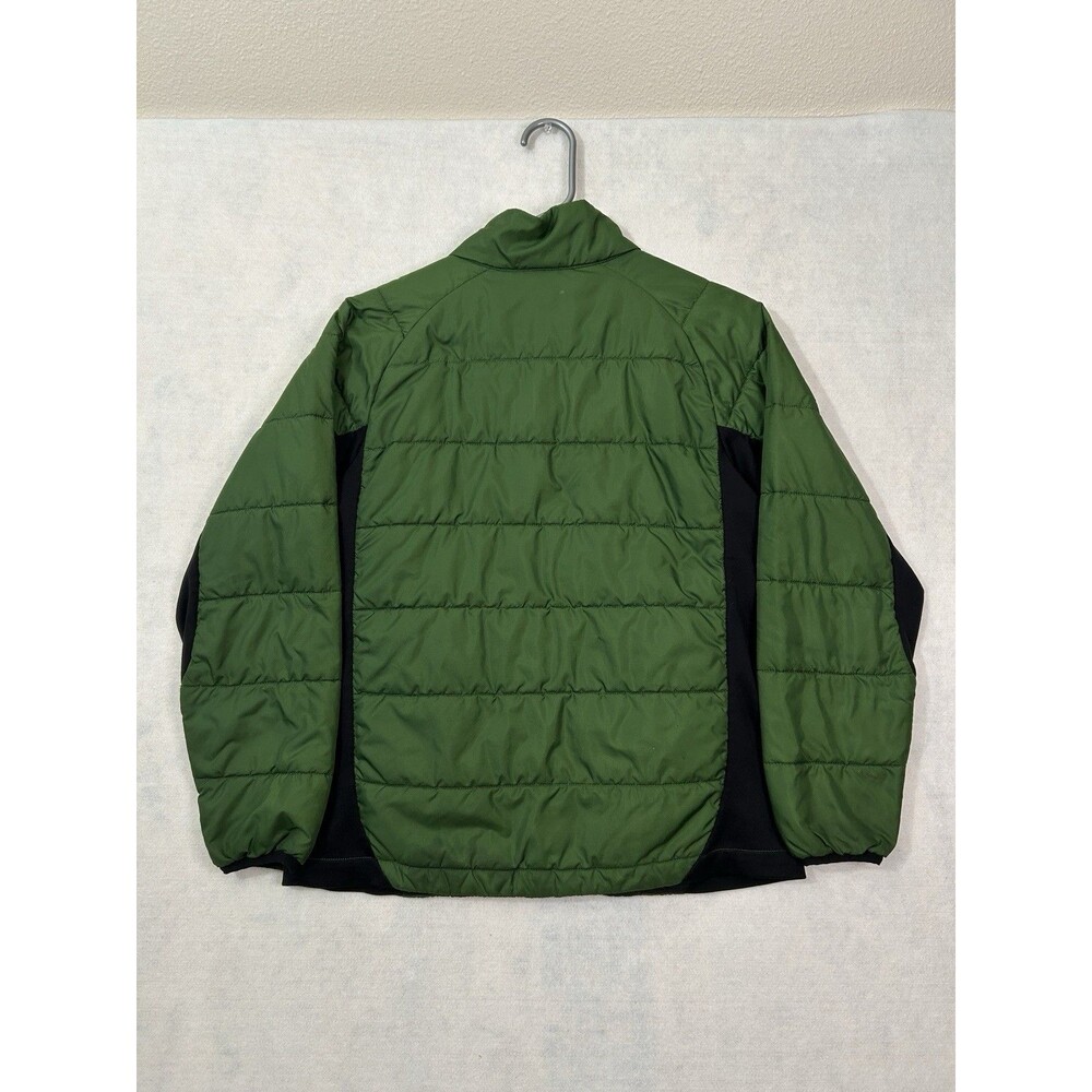 The North Face Large 14/16 Jacket Green Black Quilted Insulated Puffer Full Zip - Picture 4 of 11